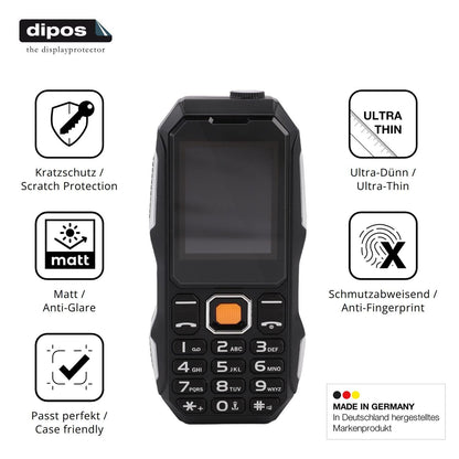 4x Schutzfolie matt für Elprico 2G-Handy Display-S (7)