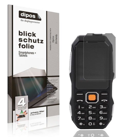 Blickschutzfolie für Elprico 2G-Handy matt Schutzf (1)
