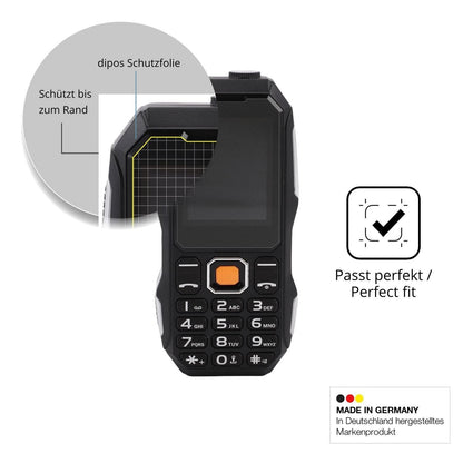 Blickschutzfolie für Elprico 2G-Handy matt Schutzf (4)