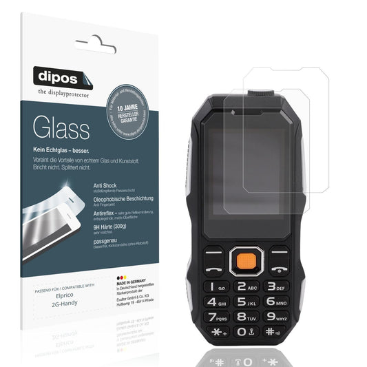 2x 9H Schutzfolie matt für Elprico 2G-Handy Panzer (1)