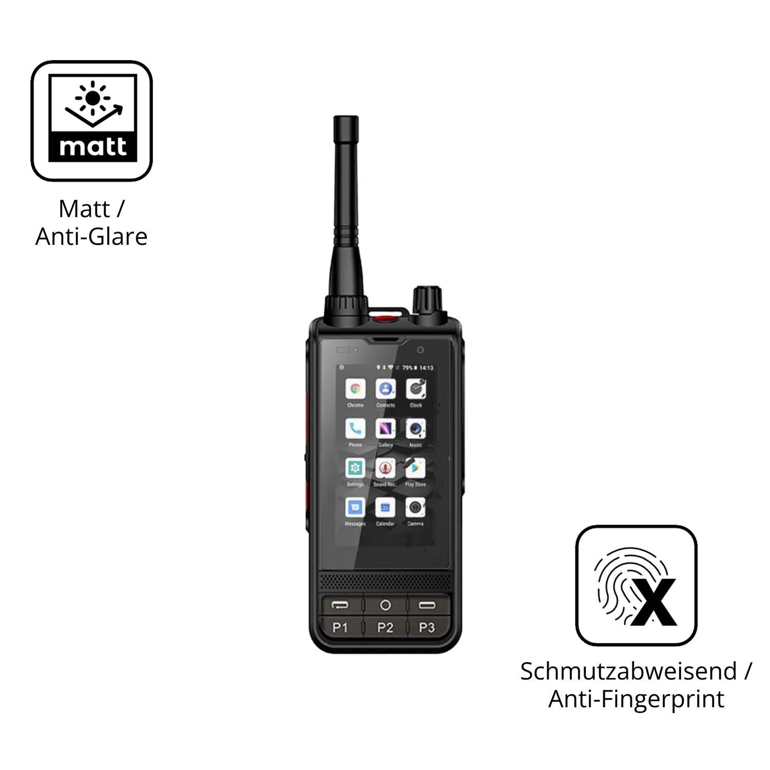 4x Schutzfolie matt für ANYSECU W6 Plus Display-Sc (5)