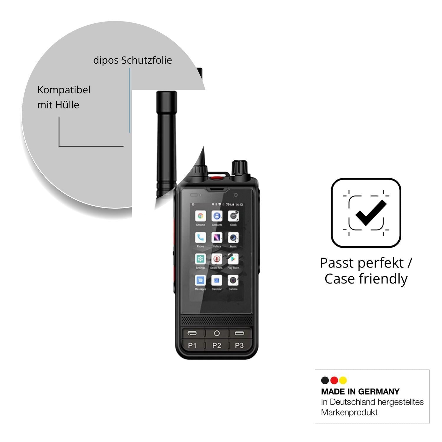 4x Schutzfolie matt für ANYSECU W6 Plus Display-Sc (6)