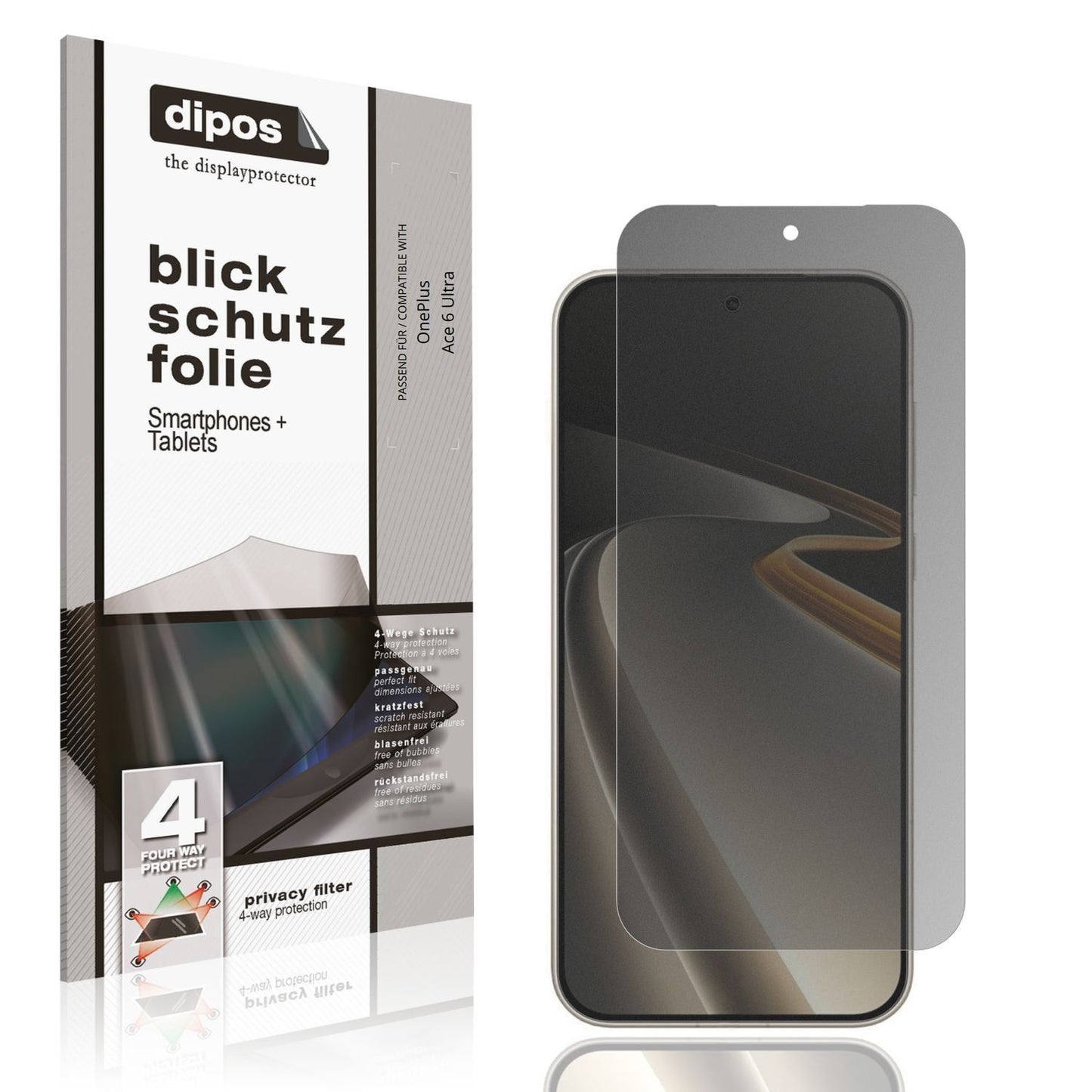 Blickschutzfolie für OnePlus Ace 6 Ultra matt Schu (1)