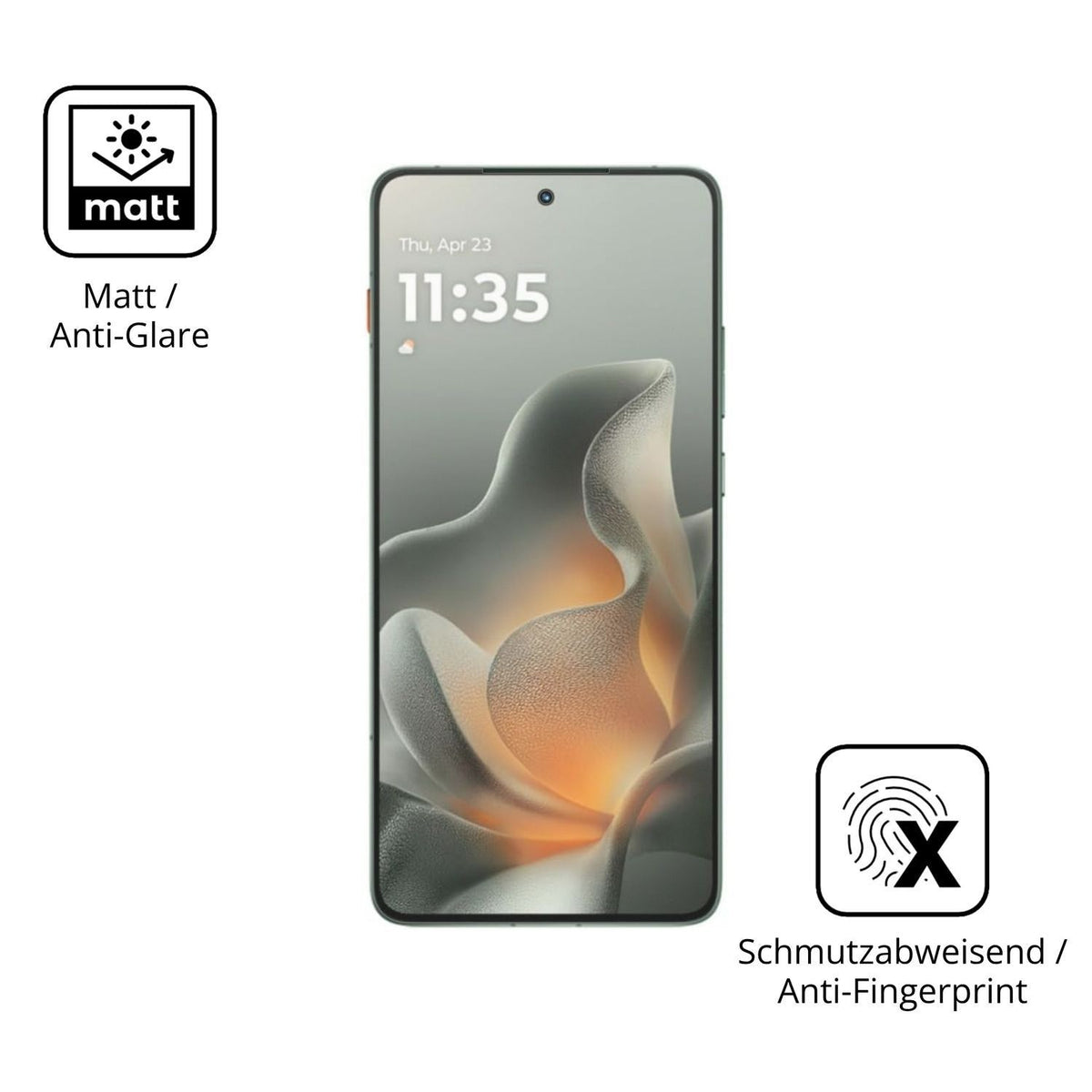 4x Schutzfolie matt für Motorola Edge 70 Display-S (5)