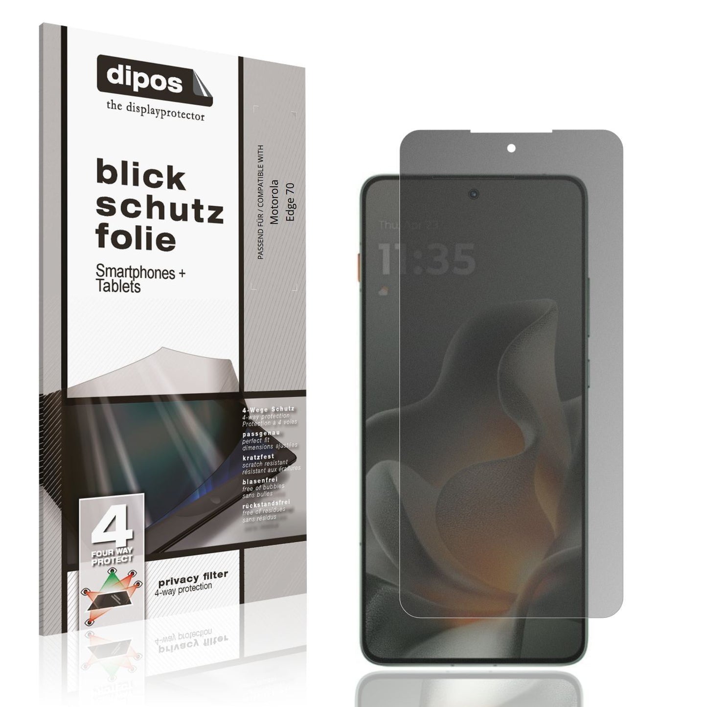 Blickschutzfolie für Motorola Edge 70 matt Schutzf (1)