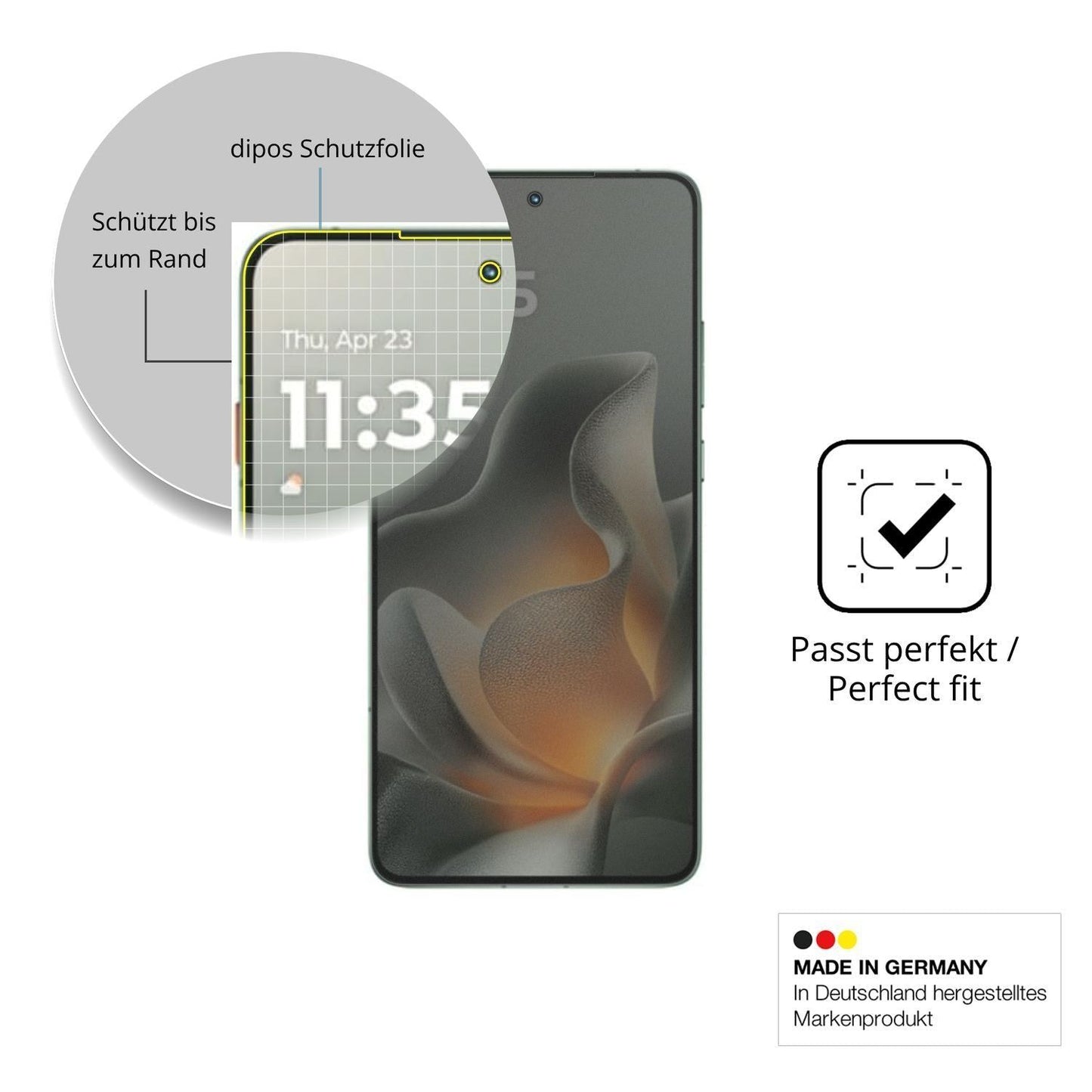 Blickschutzfolie für Motorola Edge 70 matt Schutzf (4)