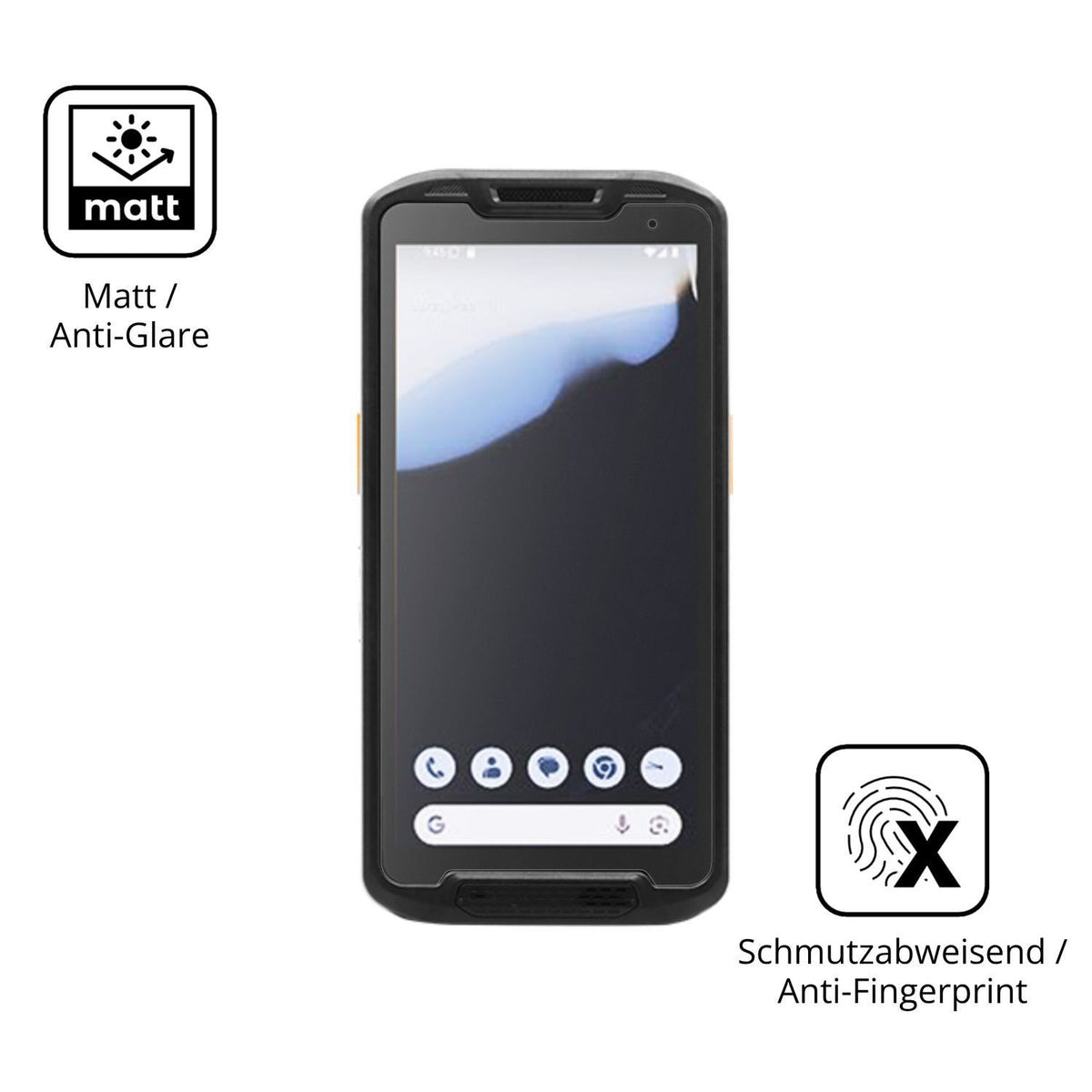 4x Schutzfolie matt für Point Mobile PM84P Display (5)