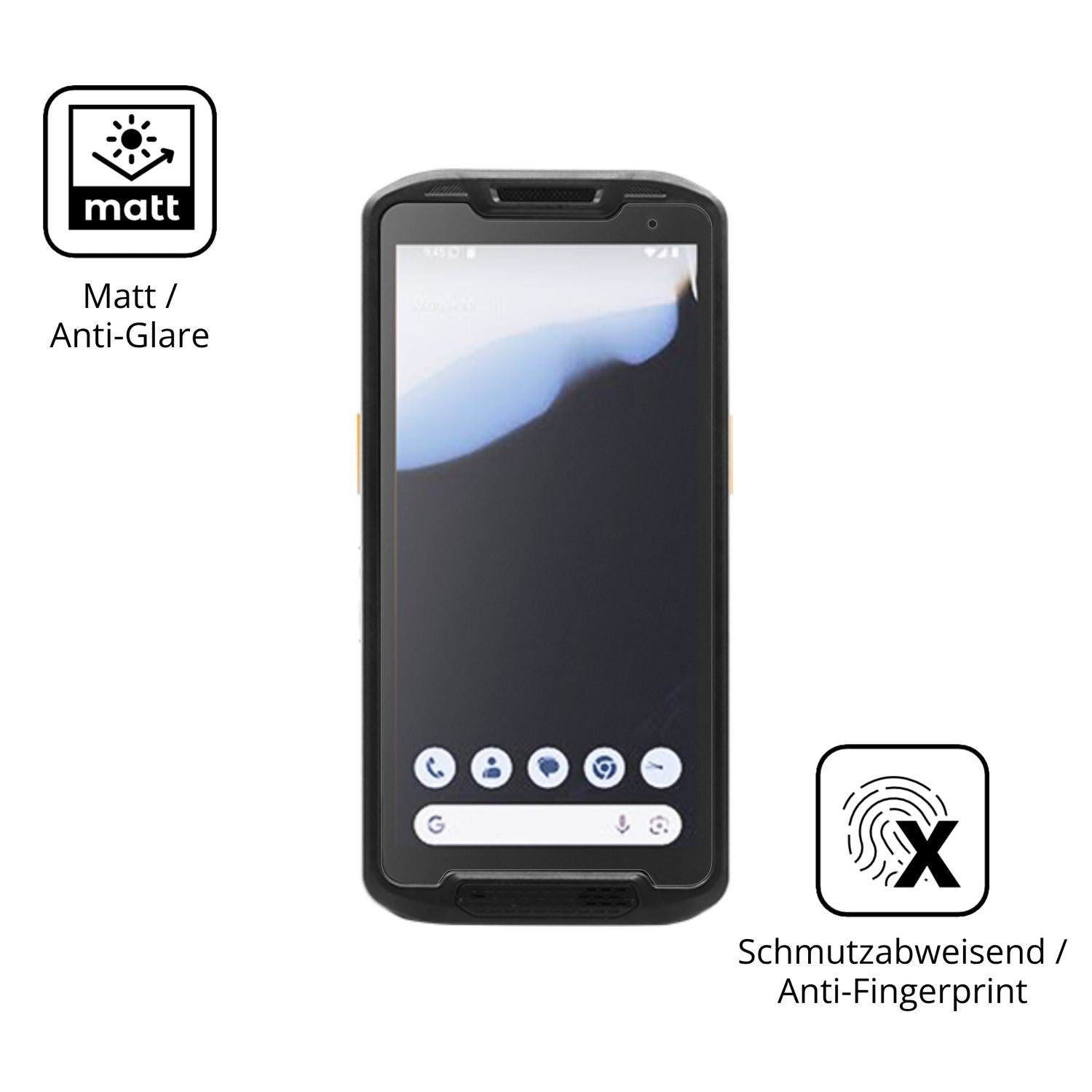 4x Schutzfolie matt für Point Mobile PM84P Display (5)