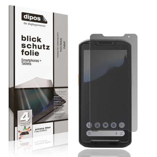 Blickschutzfolie für Point Mobile PM84P matt Schut (1)