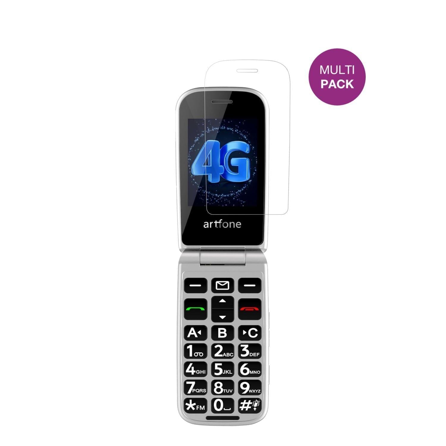4x Schutzfolie klar für artfone F30 Display-Schutz (2)