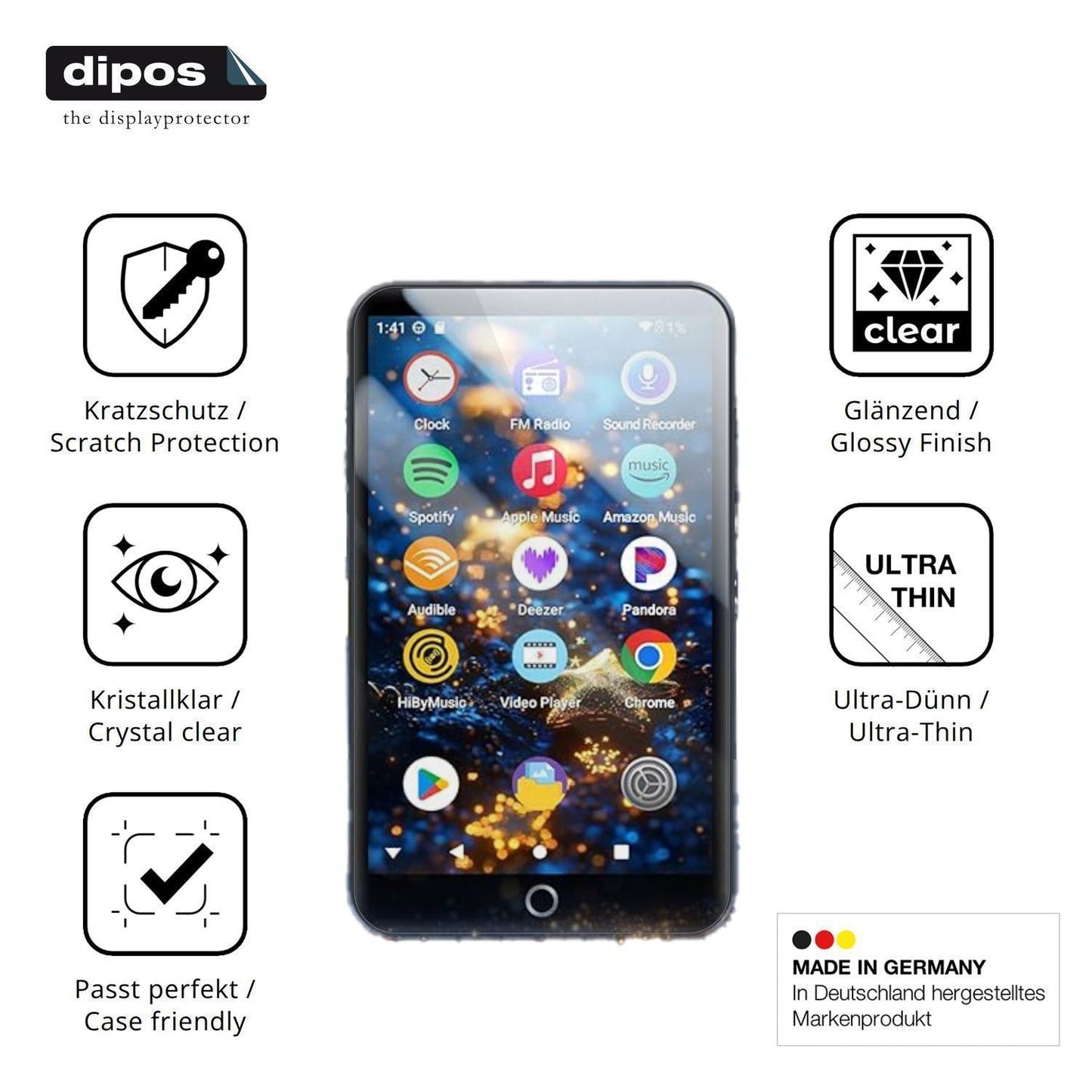 4x Schutzfolie klar für MECHEN H10 Lite Display-Sc (7)