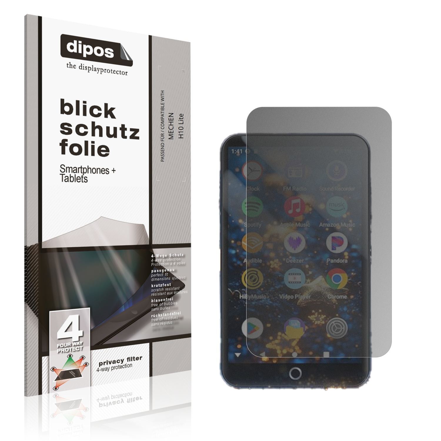 Blickschutzfolie für MECHEN H10 Lite matt Schutzfo (1)