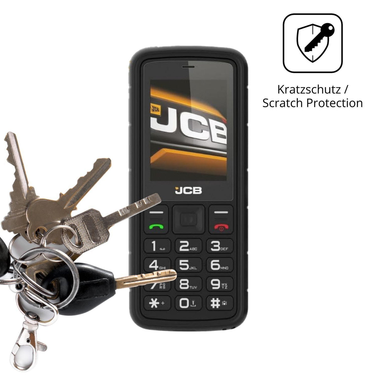4x Schutzfolie matt für JCB Tradesman 2F Display-S (4)