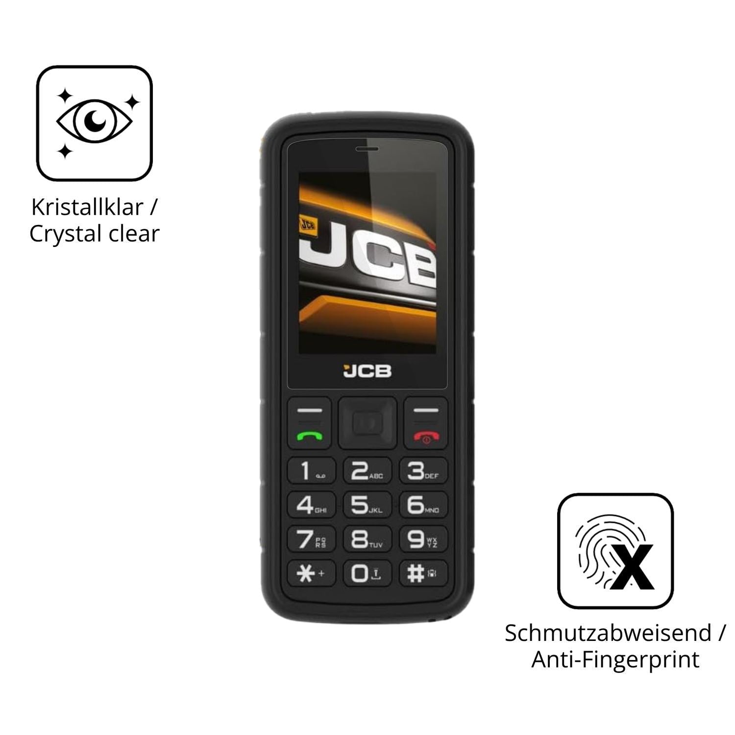 2x 9H Schutzfolie für JCB Tradesman 2F Panzerfolie (5)