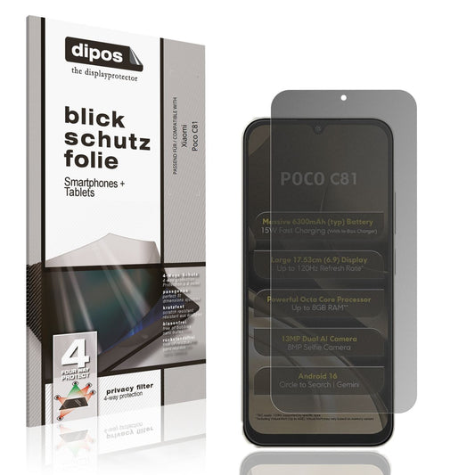 Blickschutzfolie für Xiaomi Poco C81 matt Schutzfo (1)
