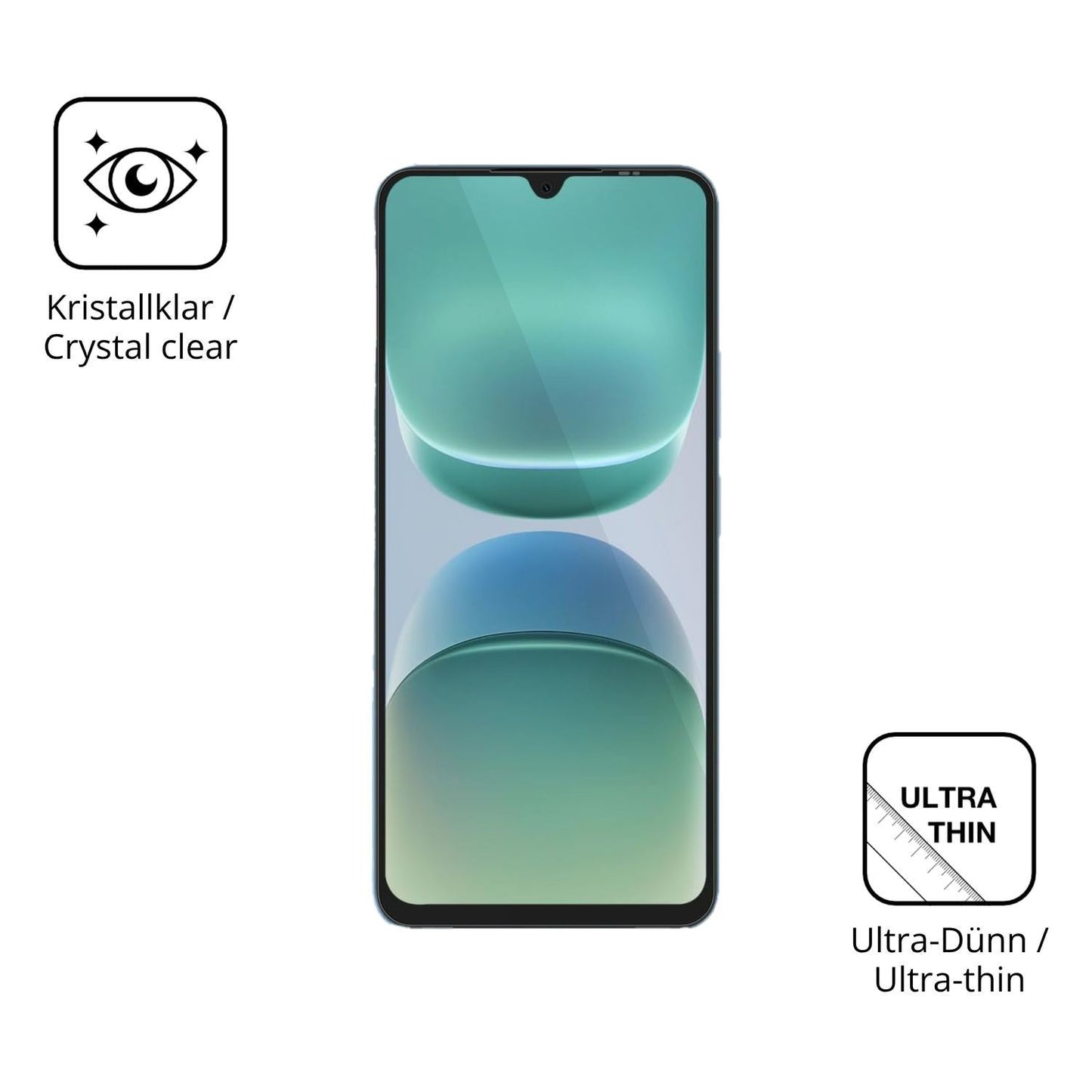 4x Schutzfolie klar für OSCAL Tiger 8 5G Display-S (5)