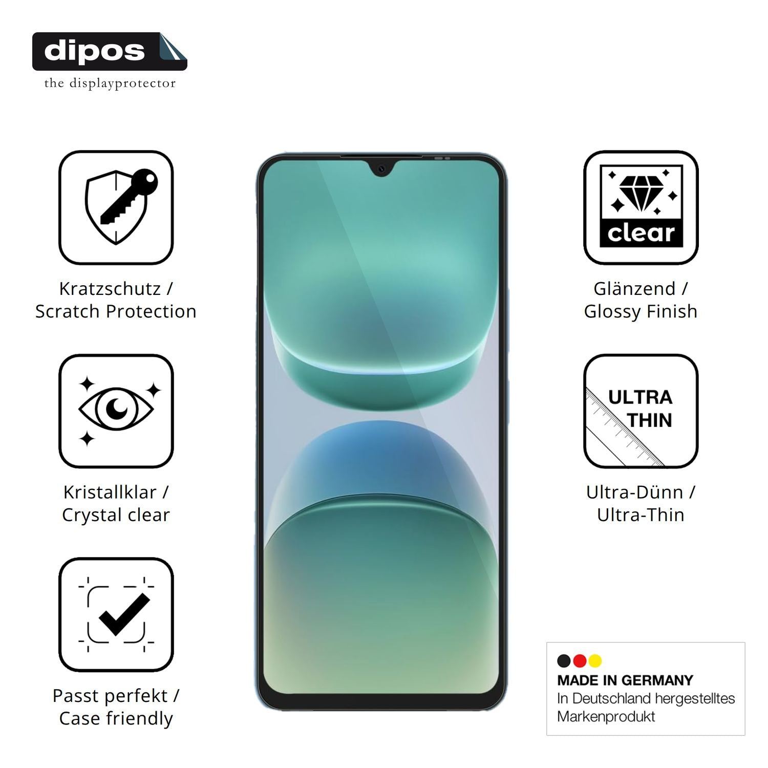 4x Schutzfolie klar für OSCAL Tiger 8 5G Display-S (7)