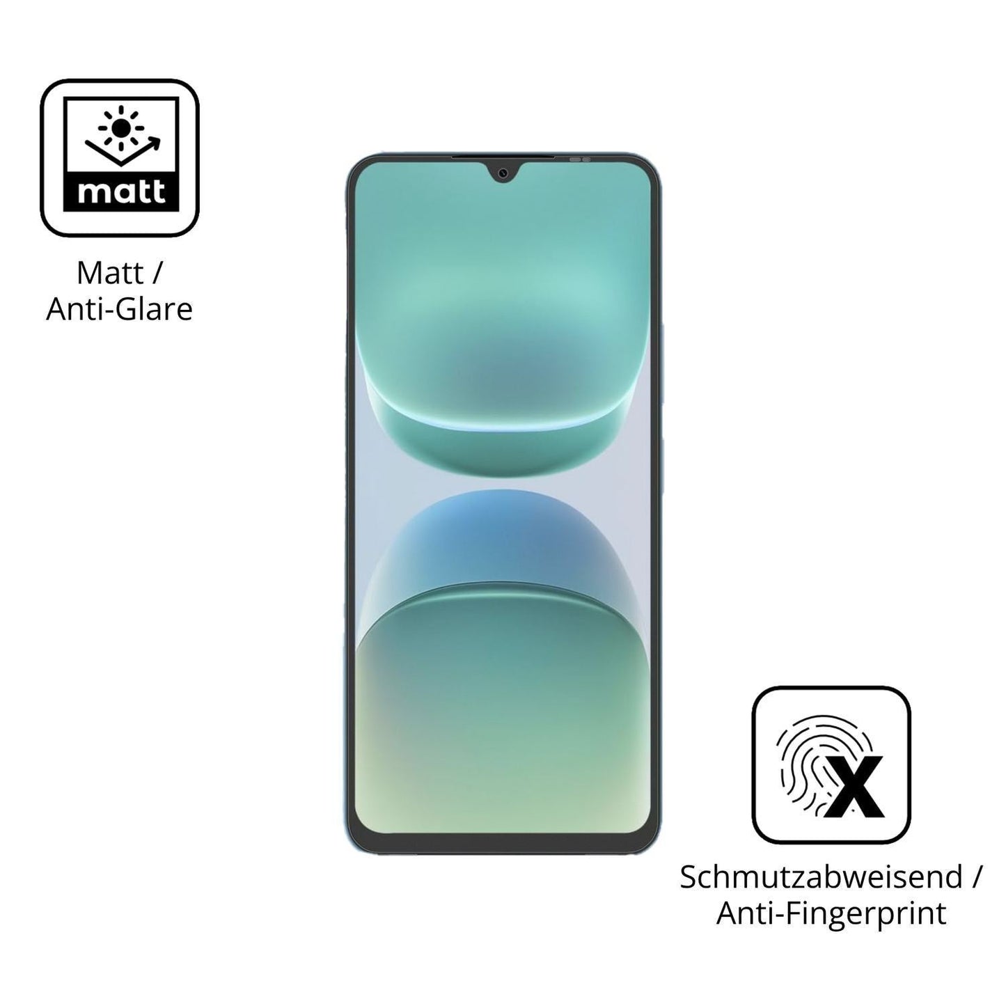4x Schutzfolie matt für OSCAL Tiger 8 5G Display-S (5)