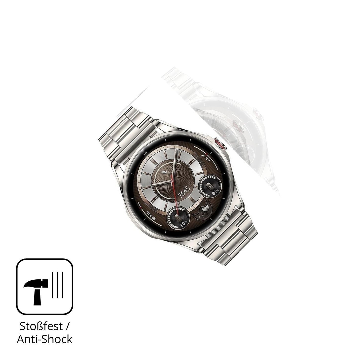 2x 3D Full Cover Schutzfolie für Huawei Watch Buds (4)