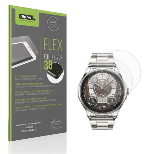 2x Full Cover Schutzfolie matt für Huawei Watch Bu (1)