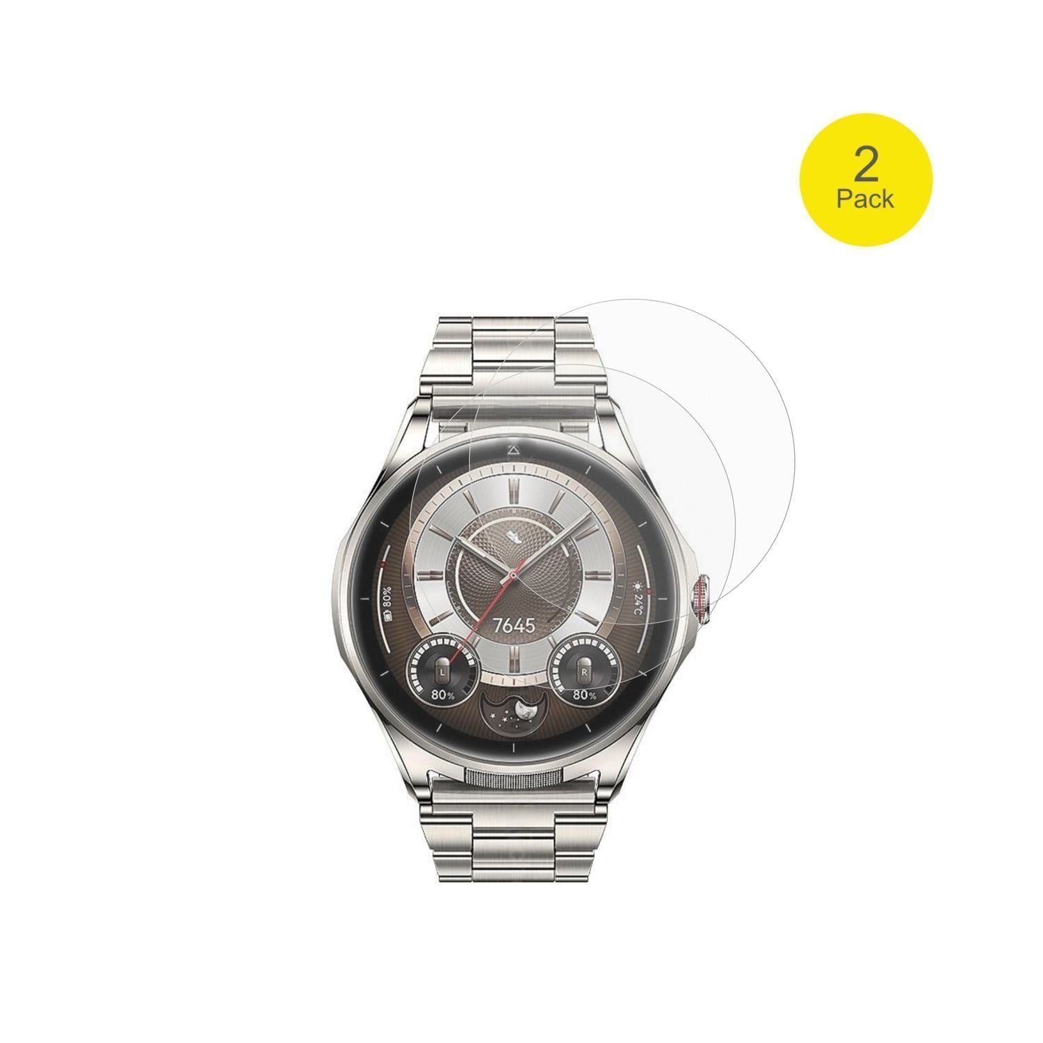2x Full Cover Schutzfolie matt für Huawei Watch Bu (2)