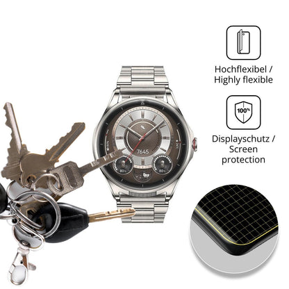 2x Full Cover Schutzfolie matt für Huawei Watch Bu (3)