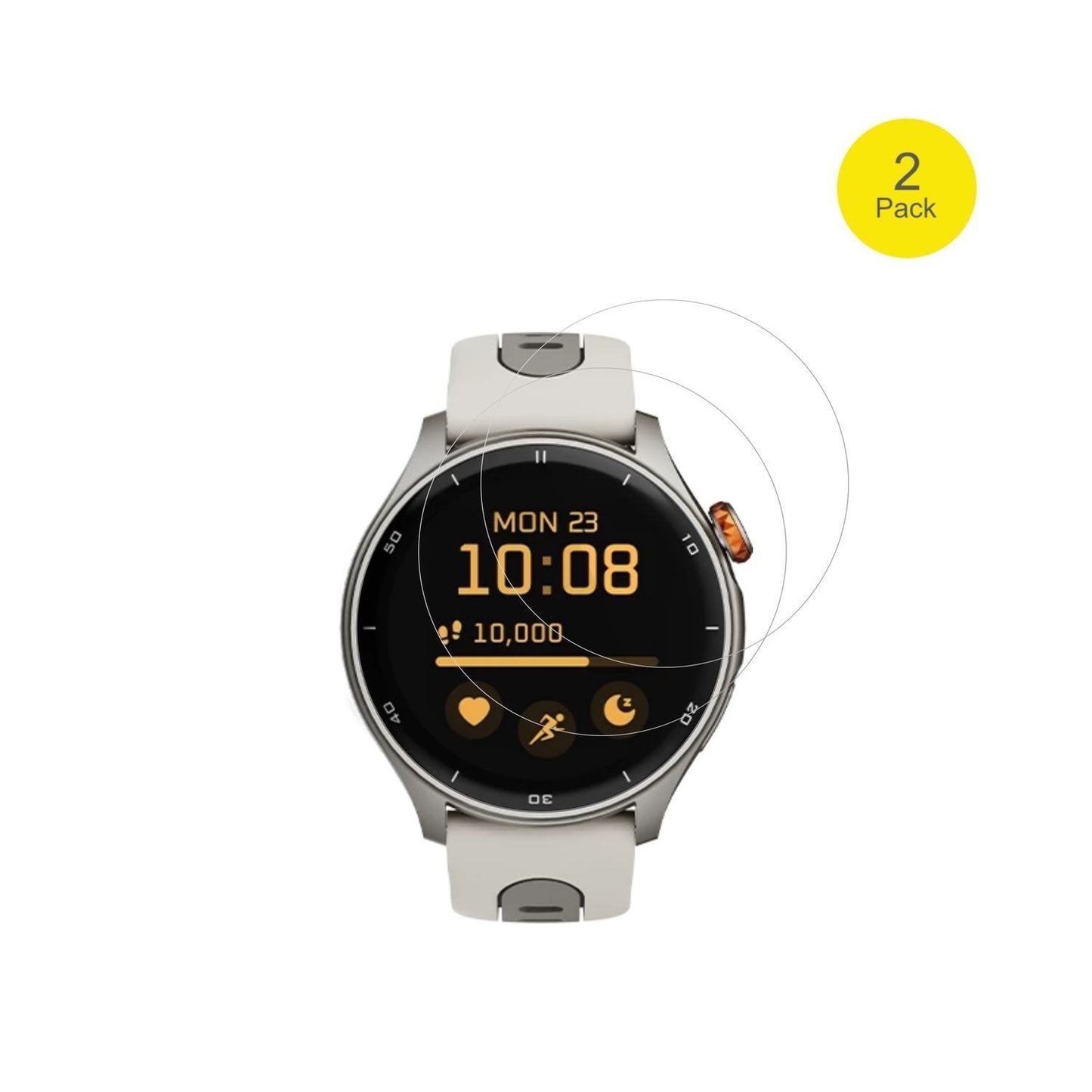 2x 3D Full Cover Schutzfolie für myPhone Watch Adv (2)