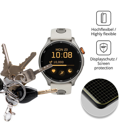 2x 3D Full Cover Schutzfolie für myPhone Watch Adv (3)