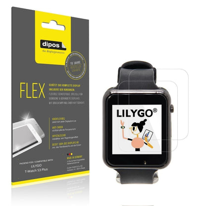 2x 3D Full Cover Schutzfolie für LILYGO T-Watch S3 (1)