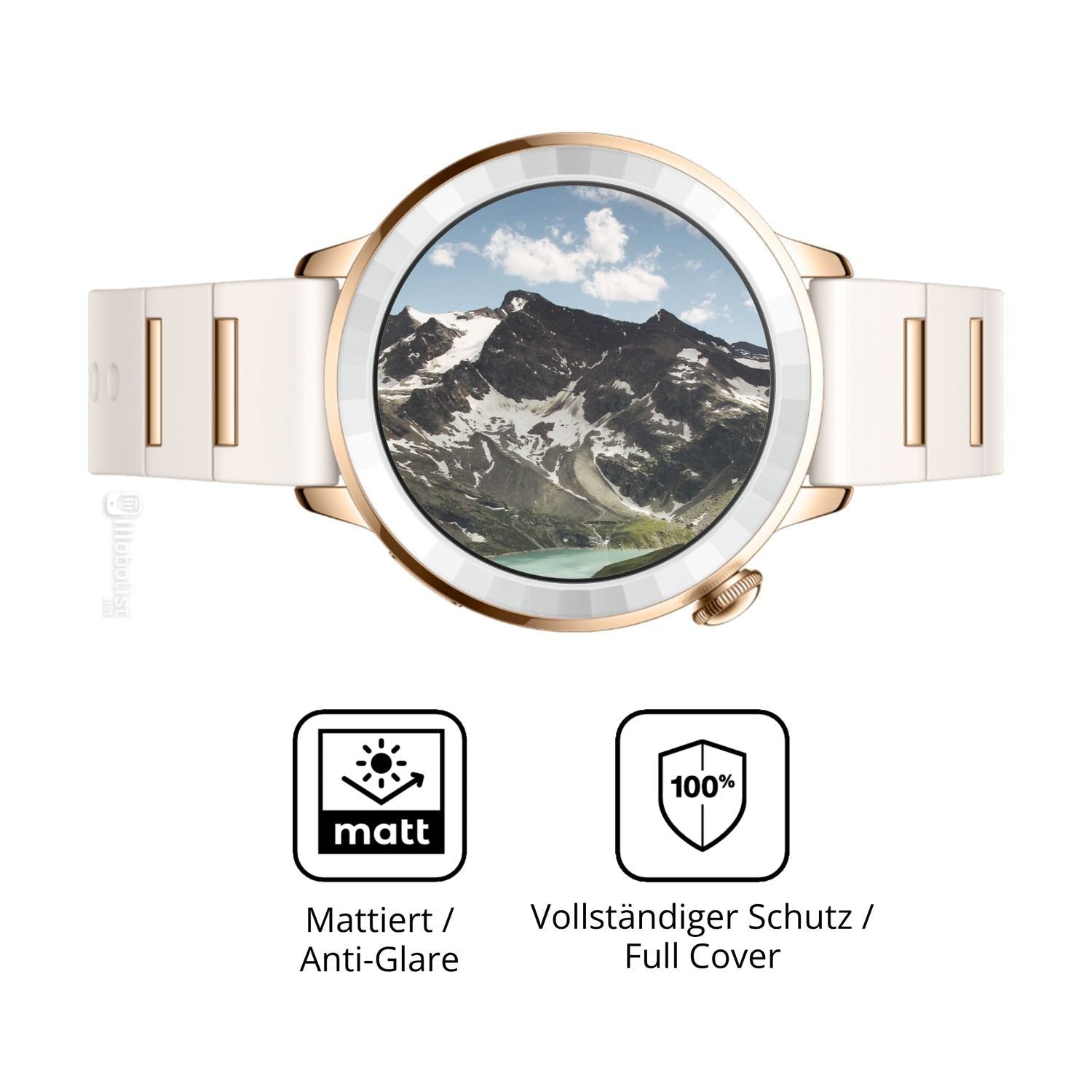 2x Full Cover Schutzfolie matt für Oppo Watch X3 M (5)