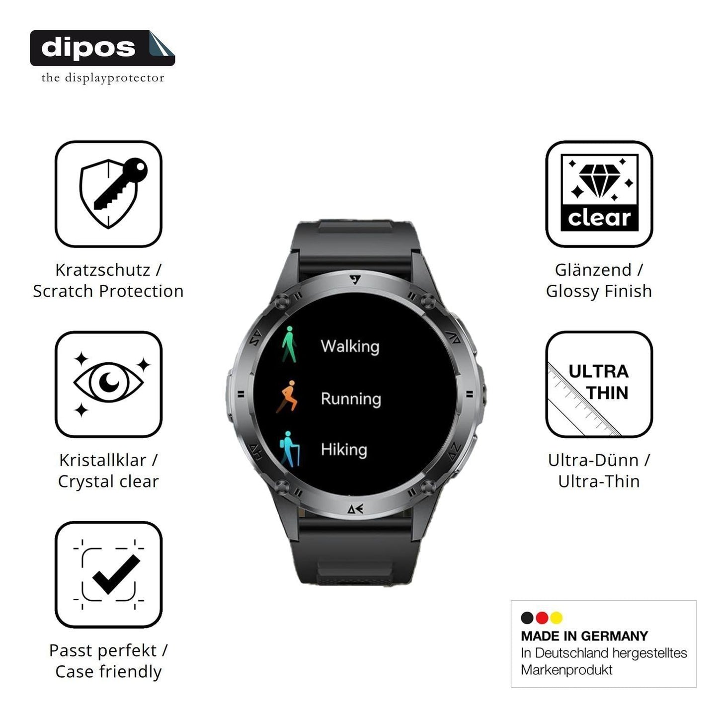 6x Schutzfolie klar für FITFLEX EF6 Display-Schutz (7)