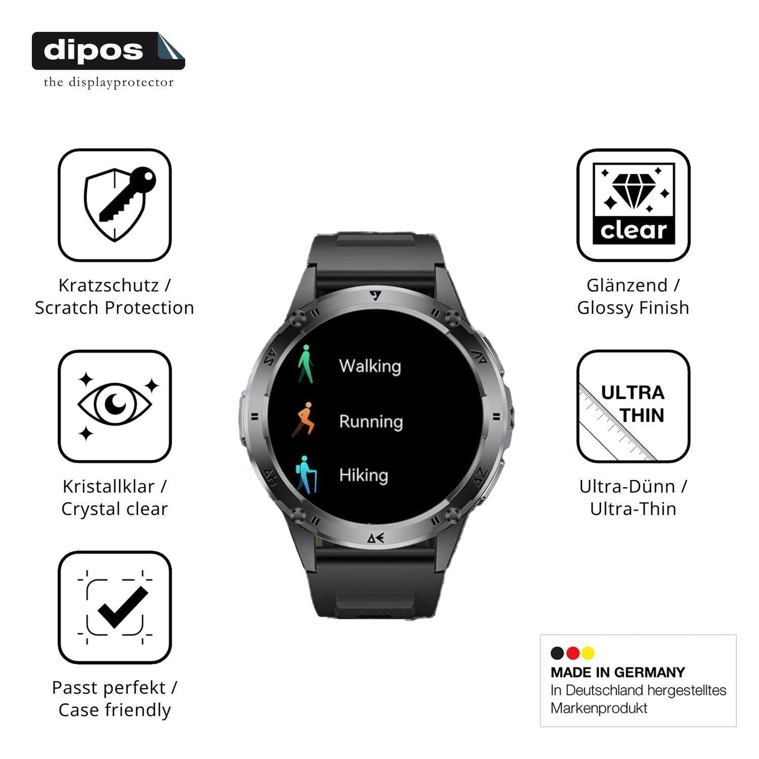 6x Schutzfolie klar für FITFLEX EF6 Display-Schutz (7)