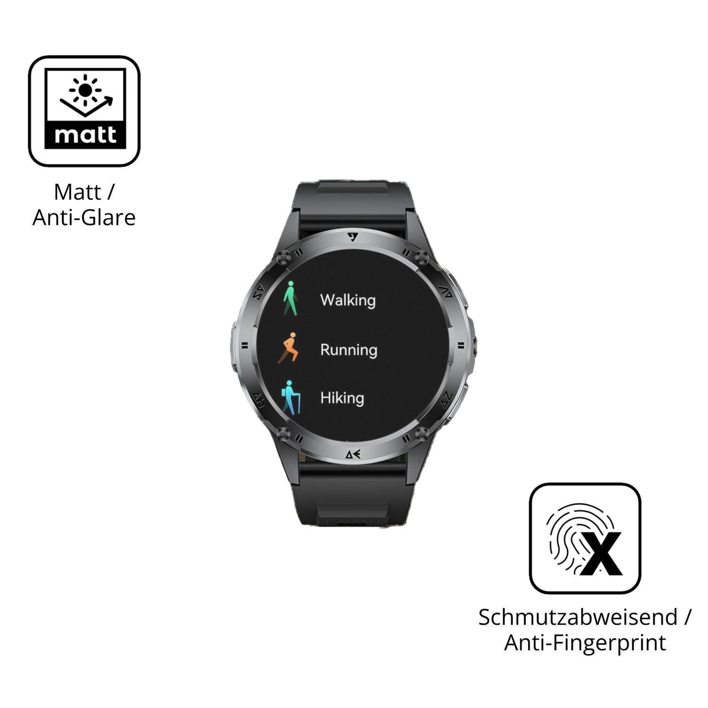 6x Schutzfolie matt für FITFLEX EF6 Display-Schutz (5)