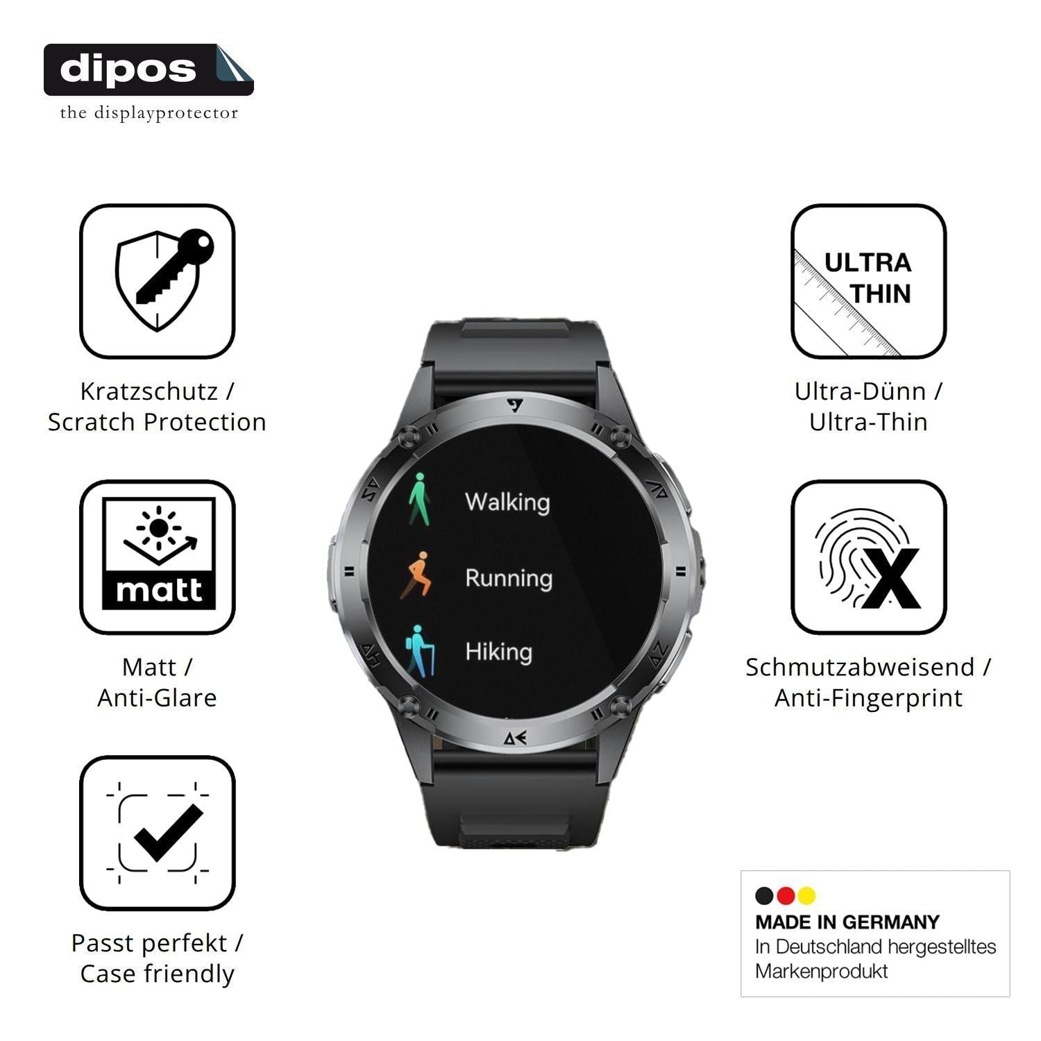 6x Schutzfolie matt für FITFLEX EF6 Display-Schutz (7)