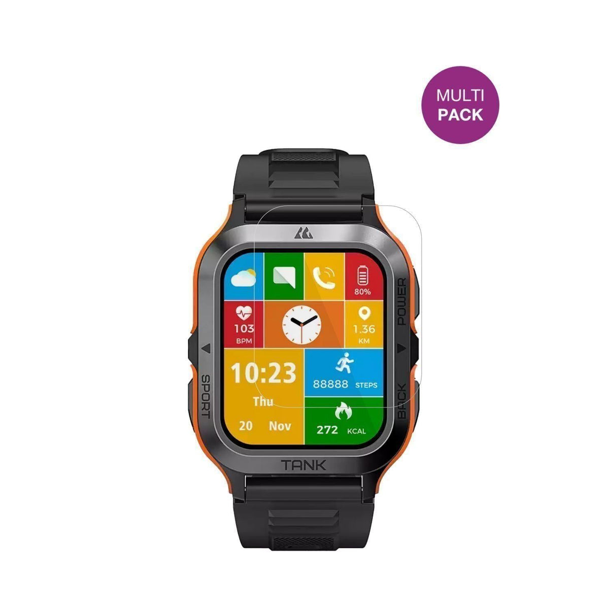 6x Schutzfolie klar für KOSPET Tank M2 Display-Sch (2)