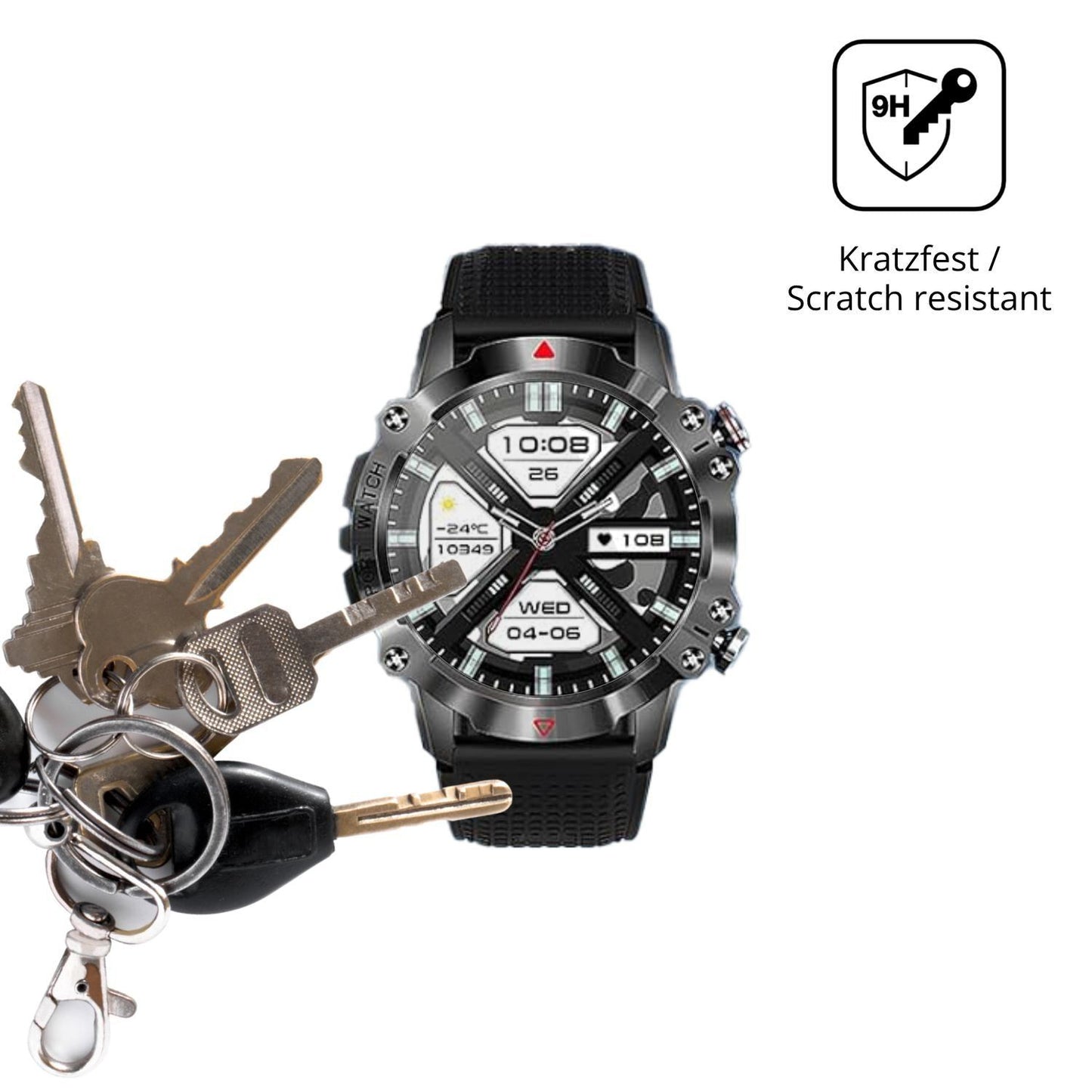 2x 9H Schutzfolie für Mdawnpeaks KR10 Panzerfolie (3)