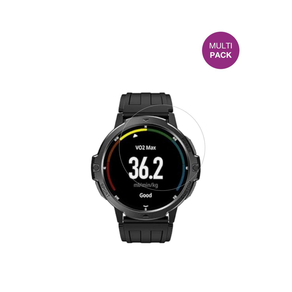 6x Schutzfolie klar für viqee 1.46 Zoll Smartwatch (2)