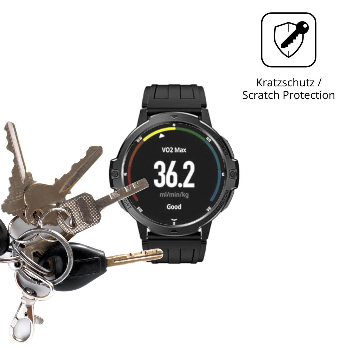 6x Schutzfolie matt für viqee 1.46 Zoll Smartwatch (4)