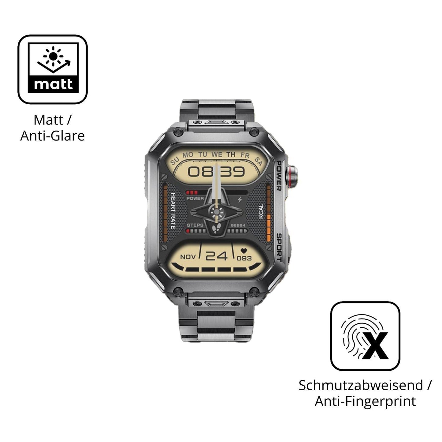 6x Schutzfolie matt für BENYAR SMART EF2 Pro Displ (5)