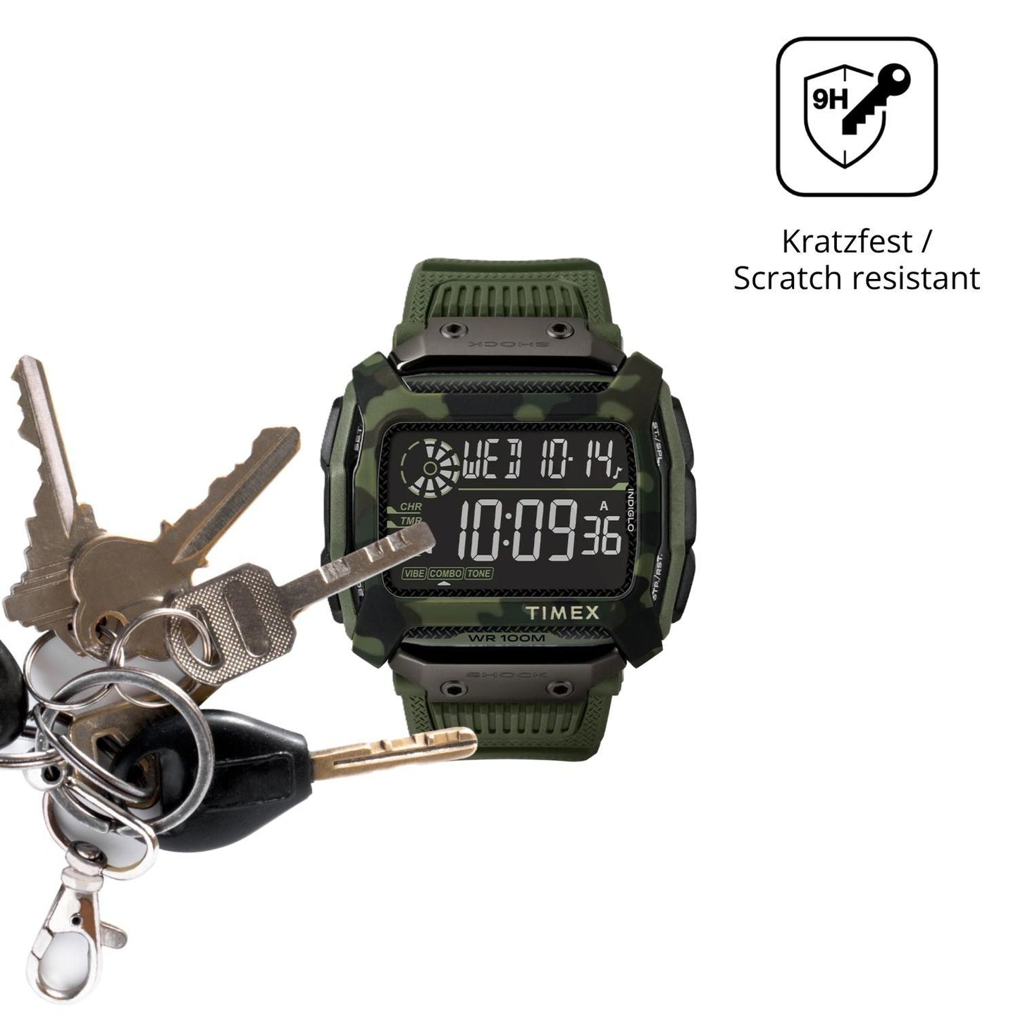2x 9H Schutzfolie für Timex Command Shock Panzerfo (3)