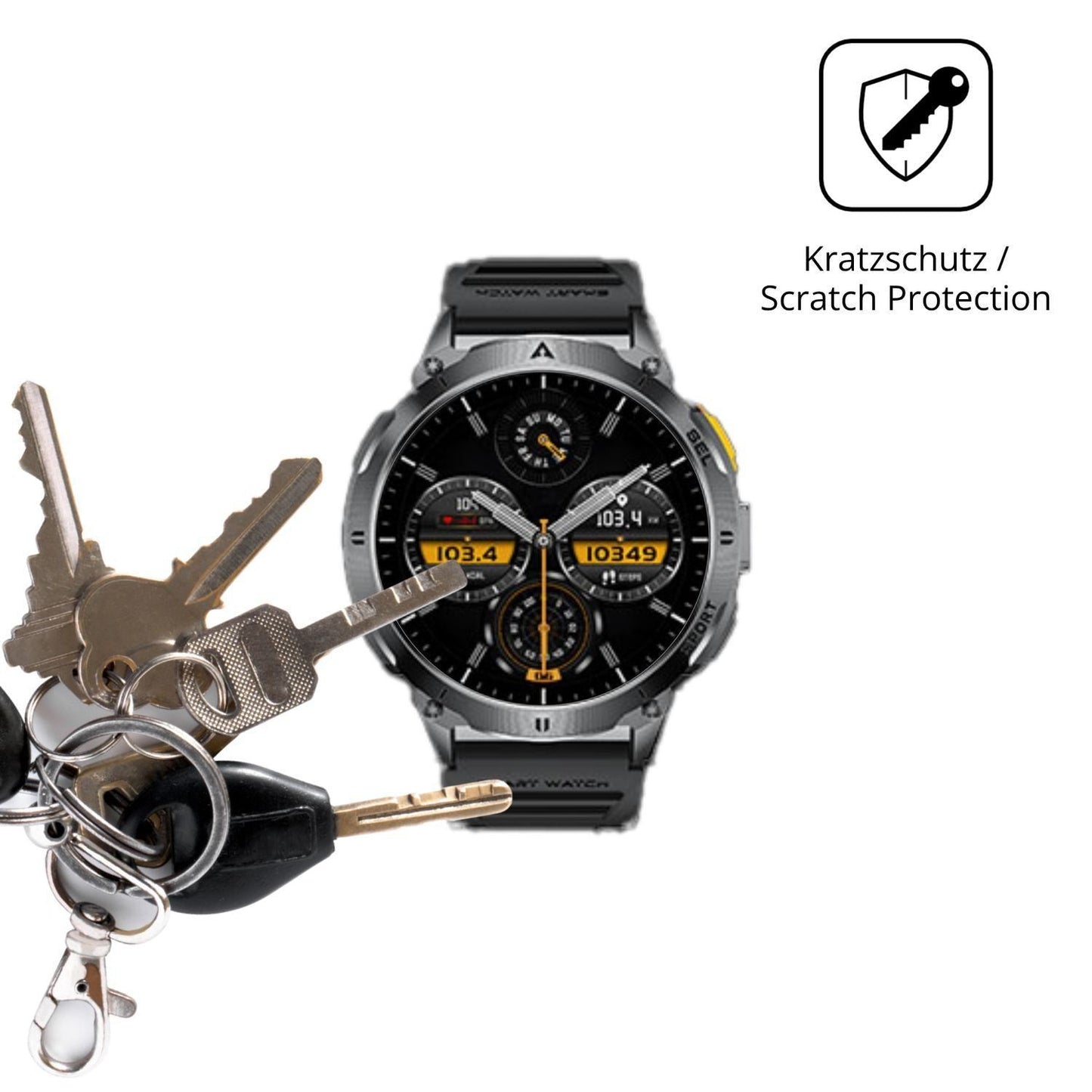 6x Schutzfolie klar für FITFLEX EF14 Display-Schut (4)