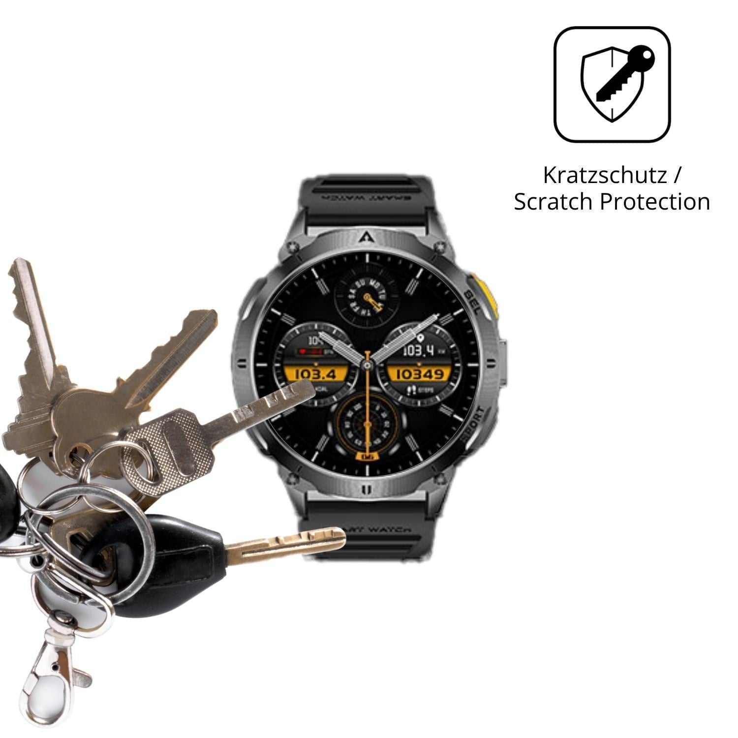 6x Schutzfolie klar für FITFLEX EF14 Display-Schut (4)