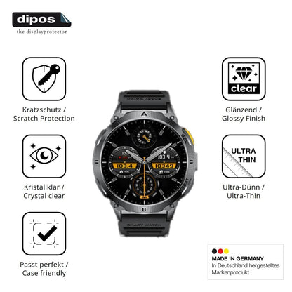 6x Schutzfolie klar für FITFLEX EF14 Display-Schut (7)