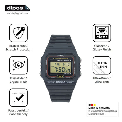 6x Schutzfolie klar für Casio DW-260 Display-Schut (7)