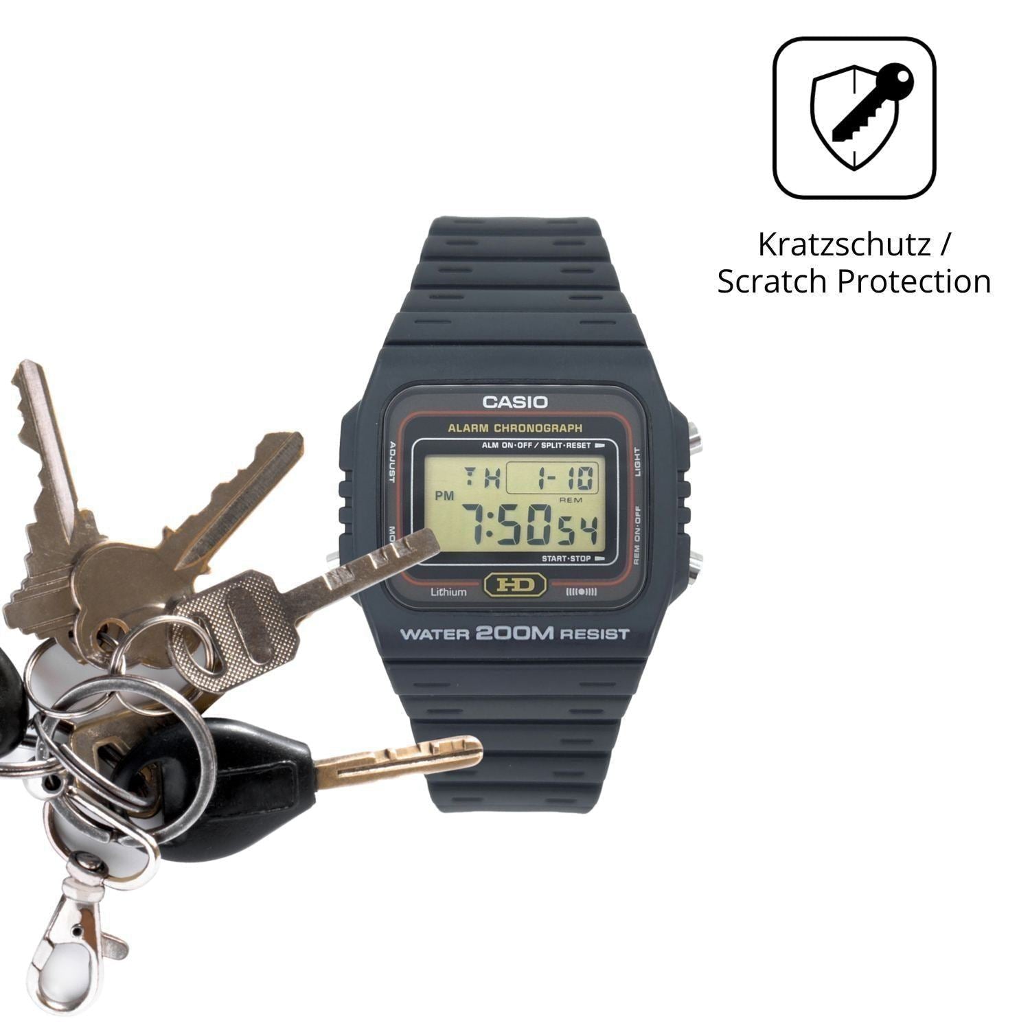 6x Schutzfolie matt für Casio DW-260 Display-Schut (4)