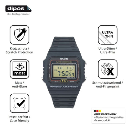 6x Schutzfolie matt für Casio DW-260 Display-Schut (7)