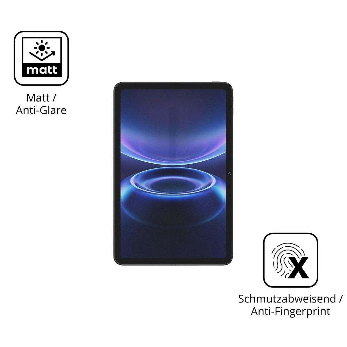2x 9H Schutzfolie matt für Redmi Pad 2 SE Panzerfo (5)