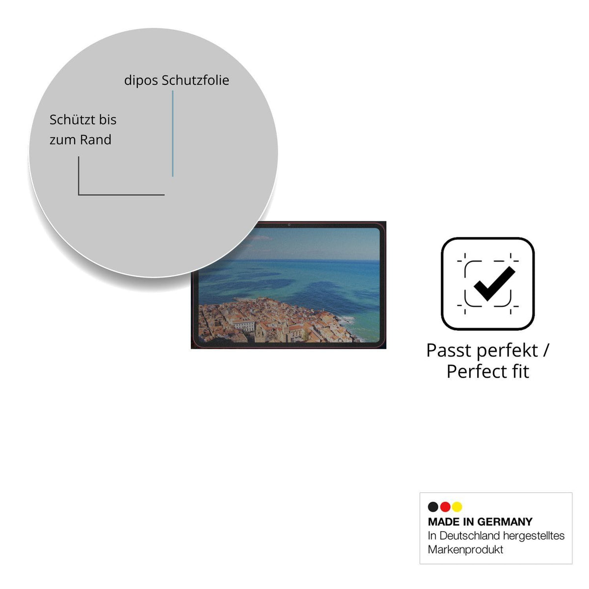 Blickschutzfolie für TECLAST T65 Plus matt Schutzf (4)