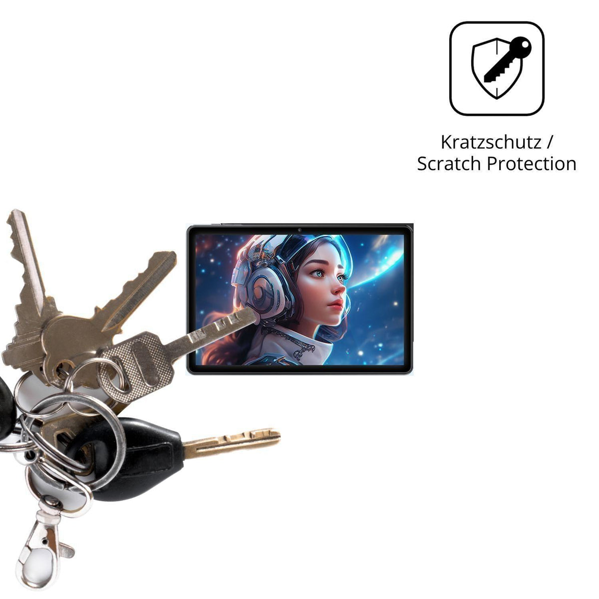 2x Schutzfolie klar für Raemond K70 Display-Schutz (4)