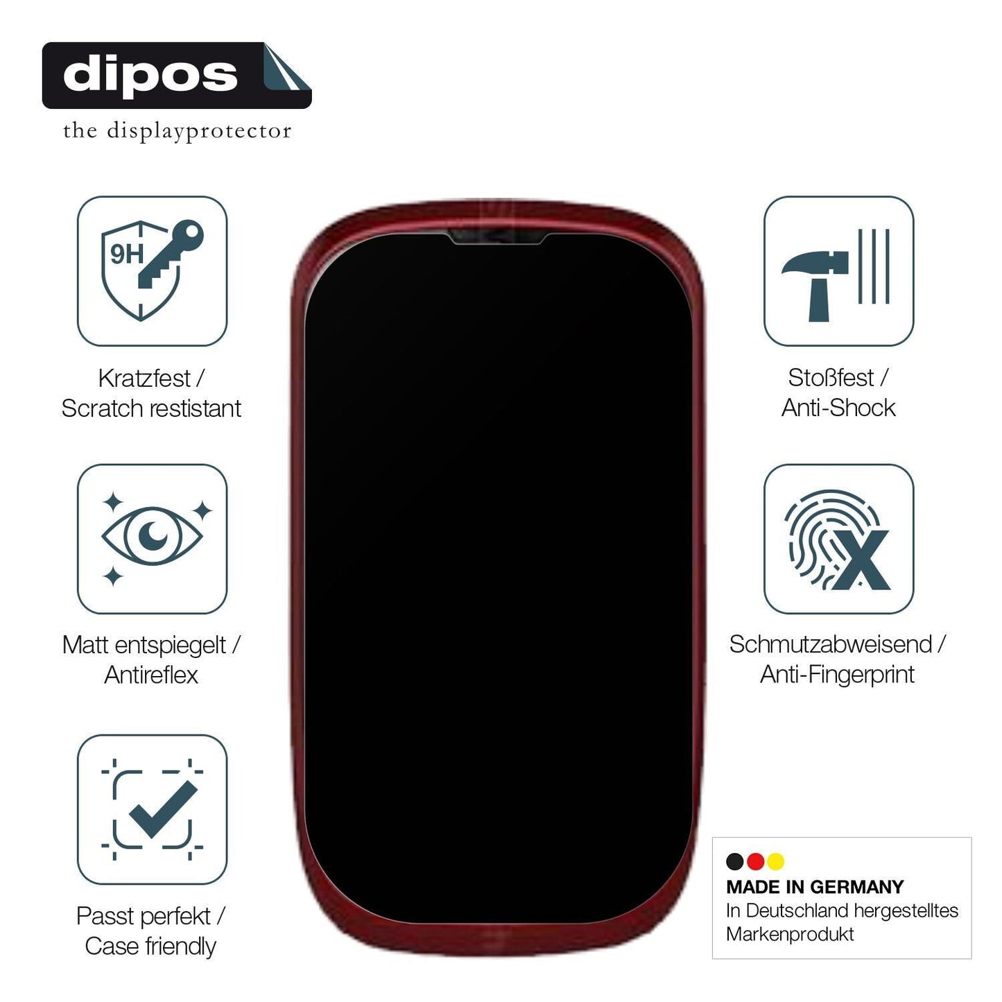 2x 9H Schutzfolie matt für Coolpad 8020 Panzerfoli (7)